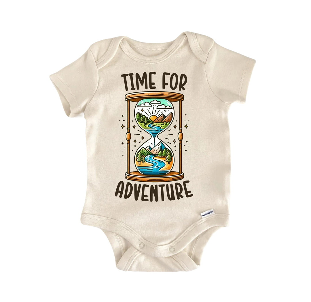 Time For Adventure - Baby Boy Girl Clothes Infant Bodysuit Funny Cute Newborn  Funny Cute Onesie® | North Fork Forager LLC
