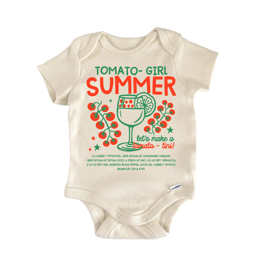 Tomato Cocktail Tomatotini - Baby Bodysuit  Funny Cute Onesie® | North Fork Forager LLC