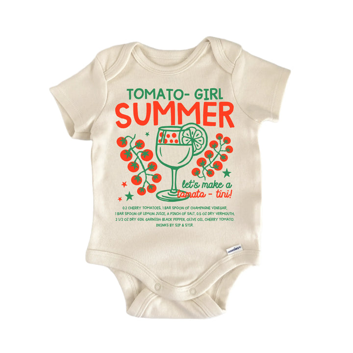 Tomato Cocktail Tomatotini - Baby Bodysuit  Funny Cute Onesie® | North Fork Forager LLC