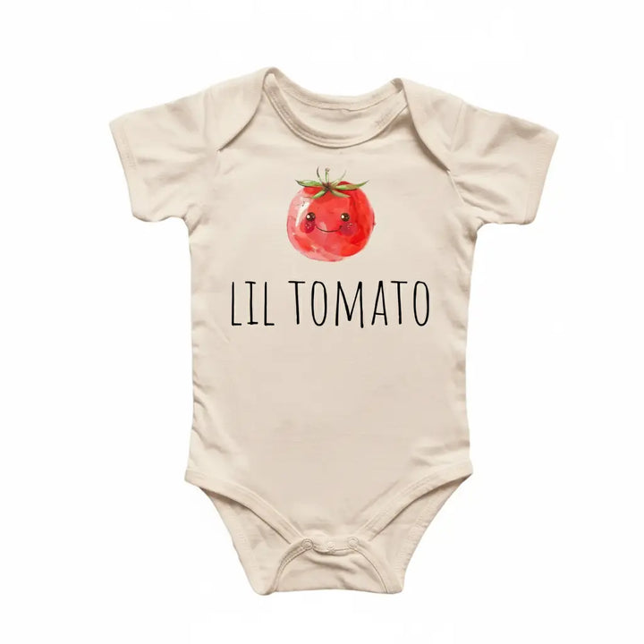 Little Tomato Fruit  - Baby Boy Girl Clothes Infant Bodysuit Funny Cute Newborn  Funny Cute Onesie® | North Fork Forager LLC