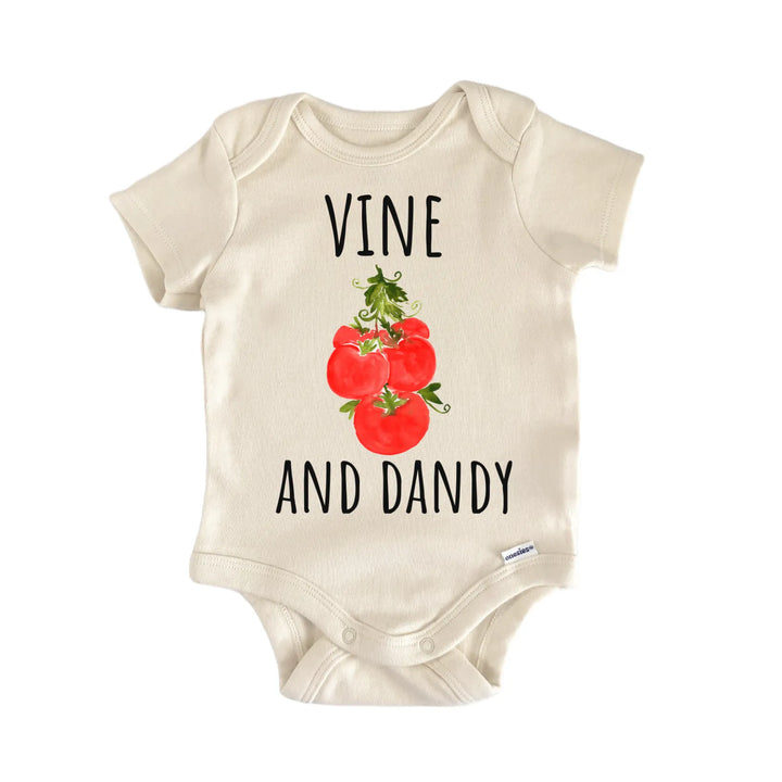 Tomato Vine Fruit Foodie Dandy Infant Gift Baby Bodysuit