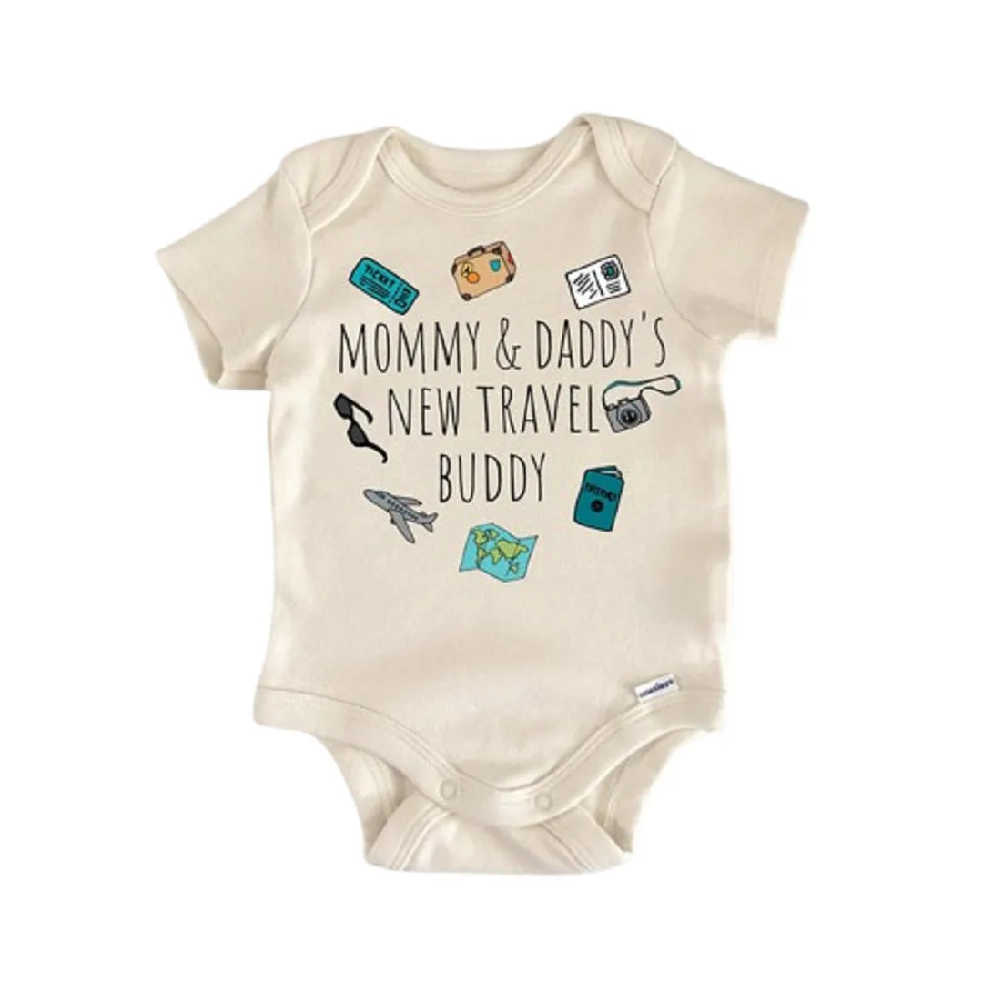 Travel Adventure Airplane - Baby Boy Girl Clothes Infant Onesie® Funny Cute Newborn GS1  Funny Cute Onesie® | North Fork Forager LLC