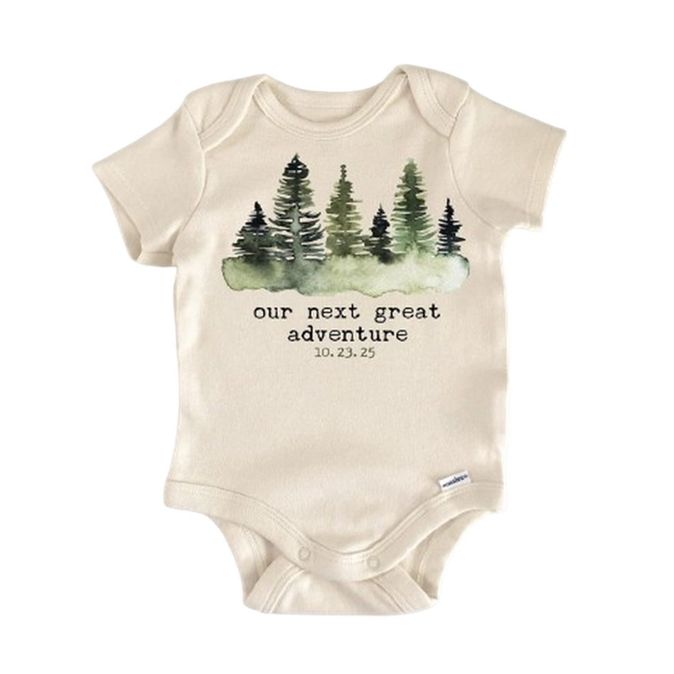 Travel Adventure Forest - Baby Boy Girl Clothes Infant Bodysuit Funny Cute Newborn  Funny Cute Onesie® | North Fork Forager LLC