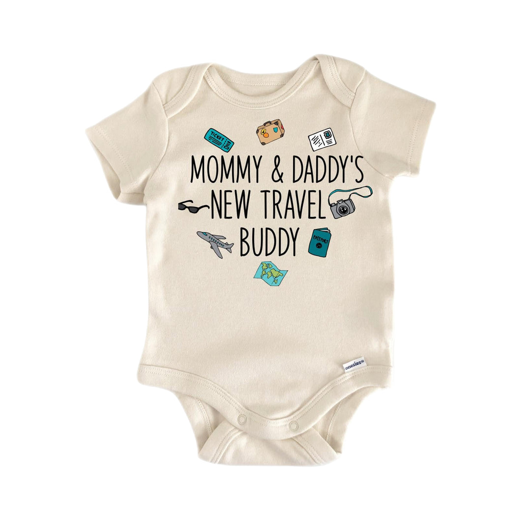 Travel Adventure Buddy - Baby Boy Girl Clothes Infant Bodysuit Funny Cute Newborn  Funny Cute Onesie® | North Fork Forager LLC