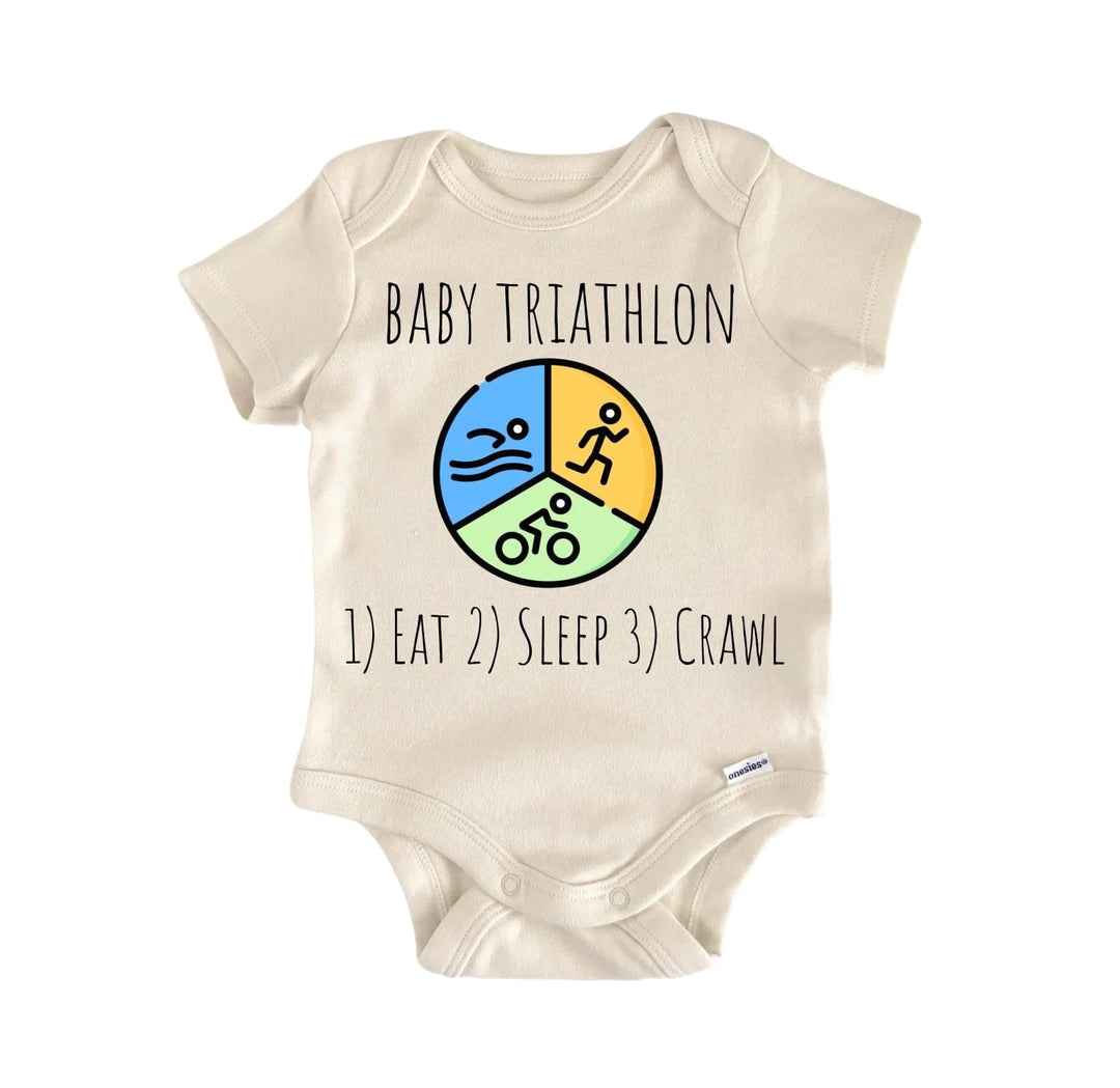 Triathlon  - Baby Boy Girl Clothes Infant Bodysuit Funny Cute  Funny Cute Onesie® | North Fork Forager LLC