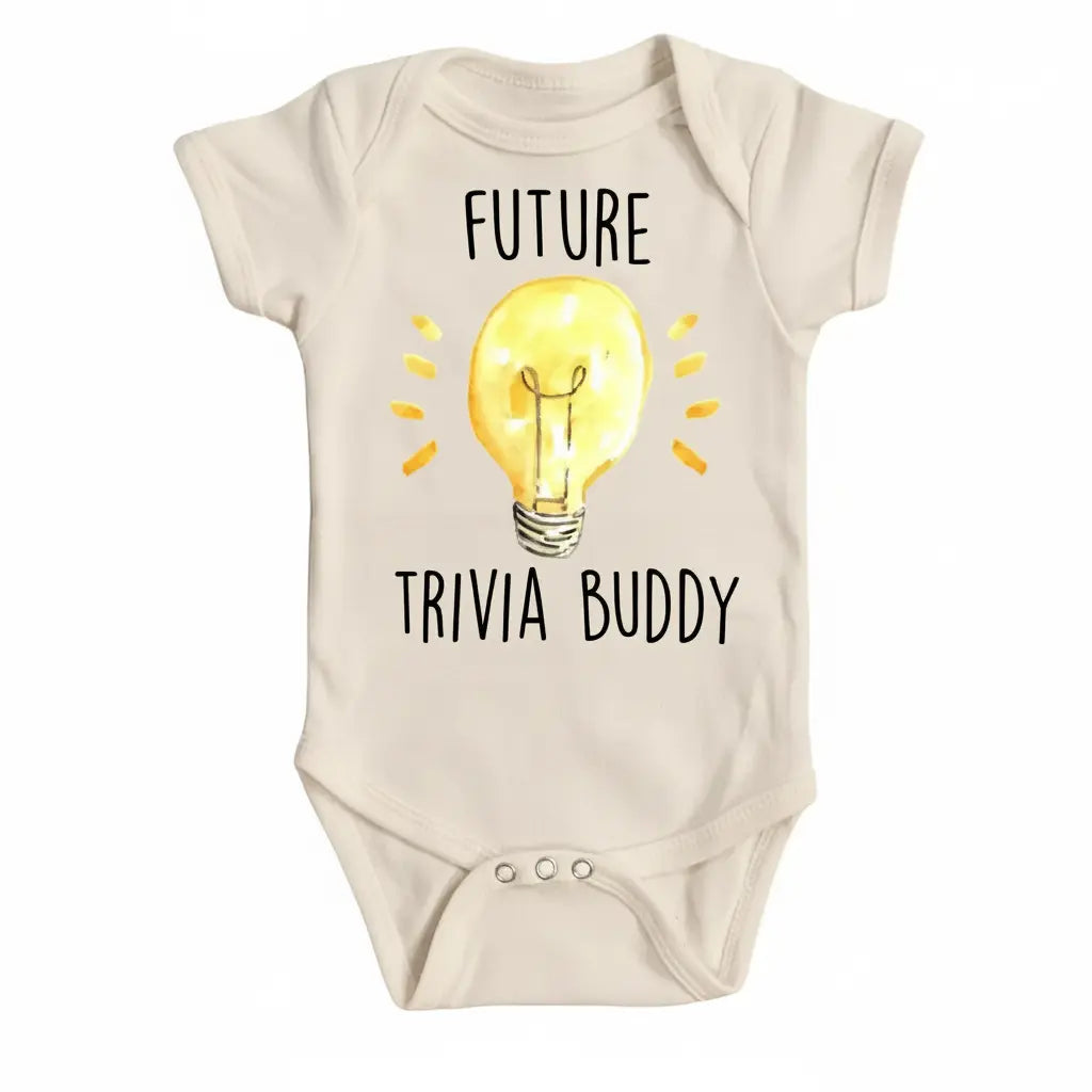 Trivia Buddy - Baby Boy Girl Clothes Infant Bodysuit Funny Cute Newborn  Funny Cute Onesie® | North Fork Forager LLC
