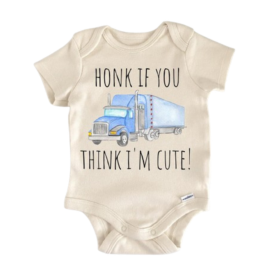 Trucking Trucker Truck - Baby Boy Girl Clothes Infant Bodysuit Funny Cute Newborn  Funny Cute Onesie® | North Fork Forager LLC