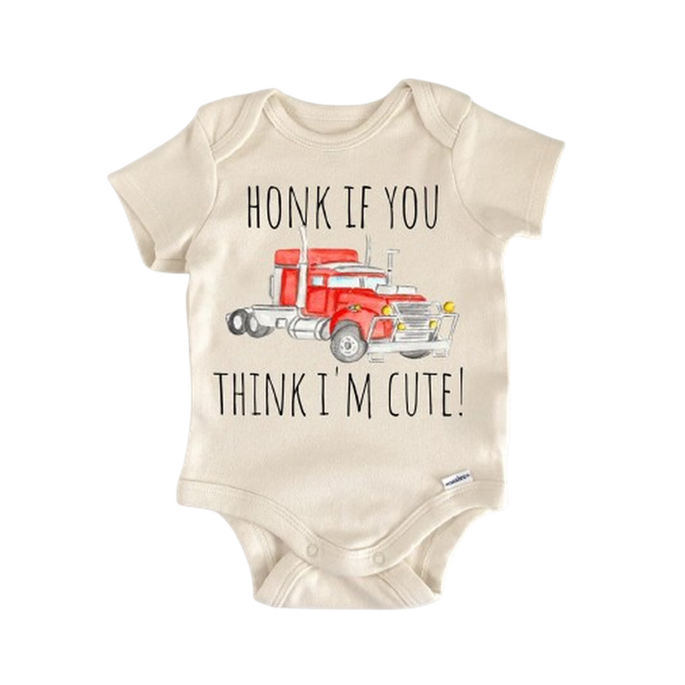 Trucking Trucker Truck - Baby Boy Girl Clothes Infant Bodysuit Funny Cute Newborn  Funny Cute Onesie® | North Fork Forager LLC