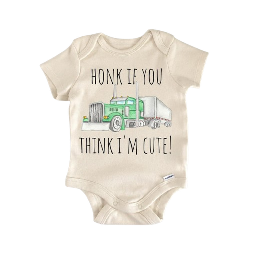 Trucking Trucker Truck - Baby Boy Girl Clothes Infant Bodysuit Funny Cute Newborn  Funny Cute Onesie® | North Fork Forager LLC