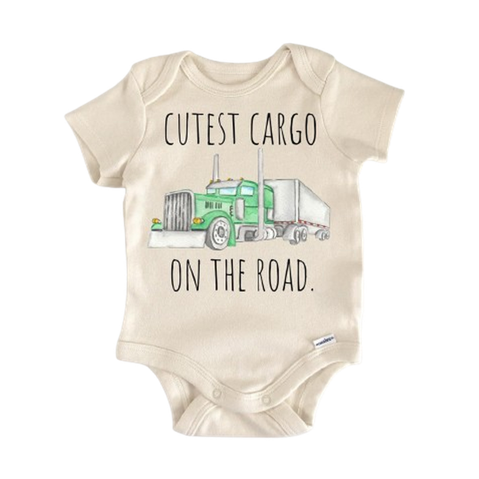 Trucking Trucker Truck - Baby Boy Girl Clothes Infant Bodysuit Funny Cute Newborn  Funny Cute Onesie® | North Fork Forager LLC