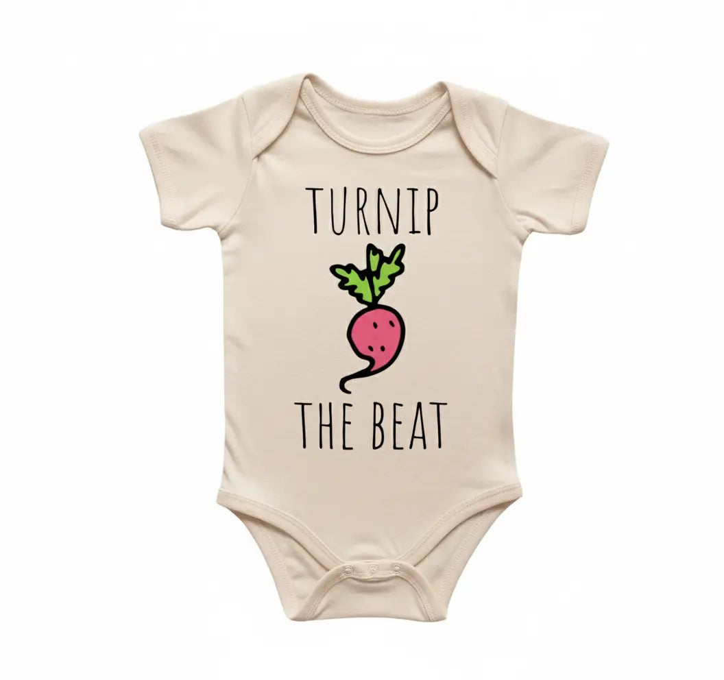 Turnip Vegan Vegetable - Baby Boy Girl Clothes Infant Bodysuit Funny Cute Newborn  Funny Cute Onesie® | North Fork Forager LLC