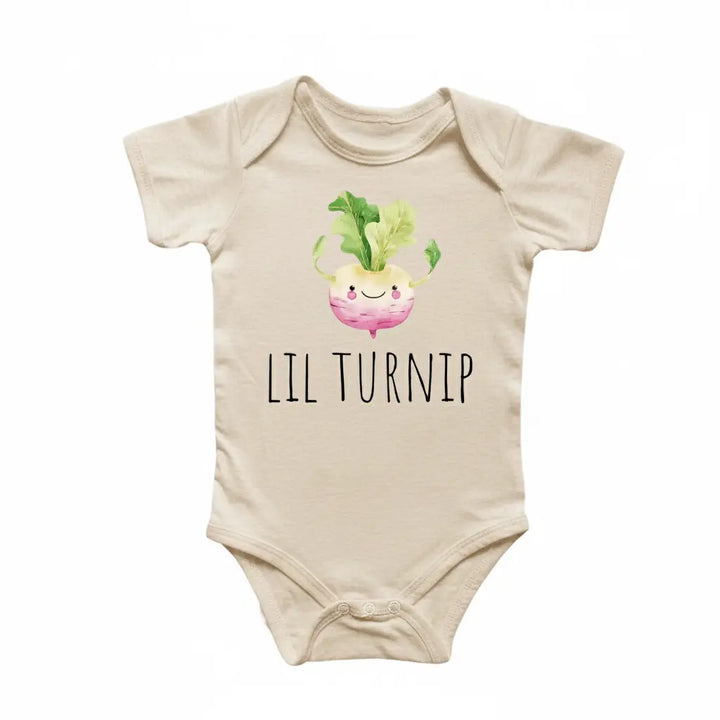 Little Turnip Vegetable - Baby Boy Girl Clothes Infant Bodysuit Funny Cute Newborn  Funny Cute Onesie® | North Fork Forager LLC