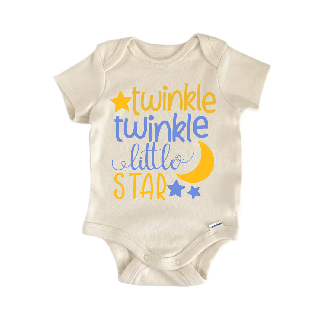 Twinkle Twinkle Little Star Nursery Rhyme  - Baby Boy Girl Clothes Bodysuit Funny Cute  Funny Cute Onesie® | North Fork Forager LLC