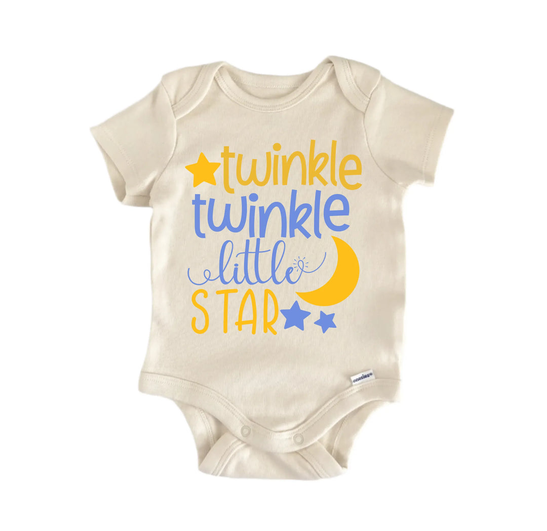 Twinkle Twinkle Little Star Nursery Rhyme  - Baby Boy Girl Clothes Bodysuit Funny Cute  Funny Cute Onesie® | North Fork Forager LLC