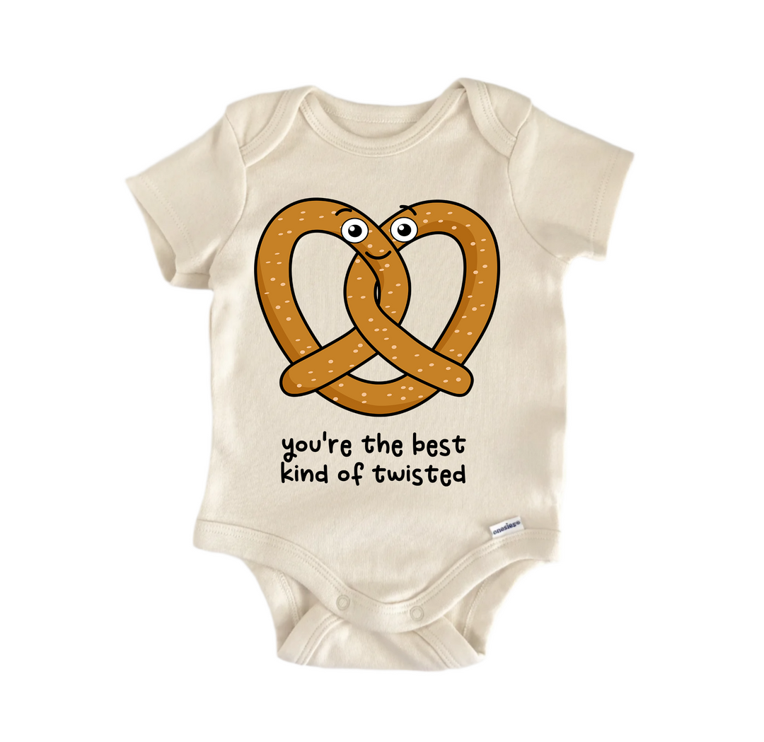 Twisted Pretzel Best Friends Bff Bestie Valentine's Day -  Baby Boy Girl Bodysuit  Funny Cute Onesie® | North Fork Forager LLC