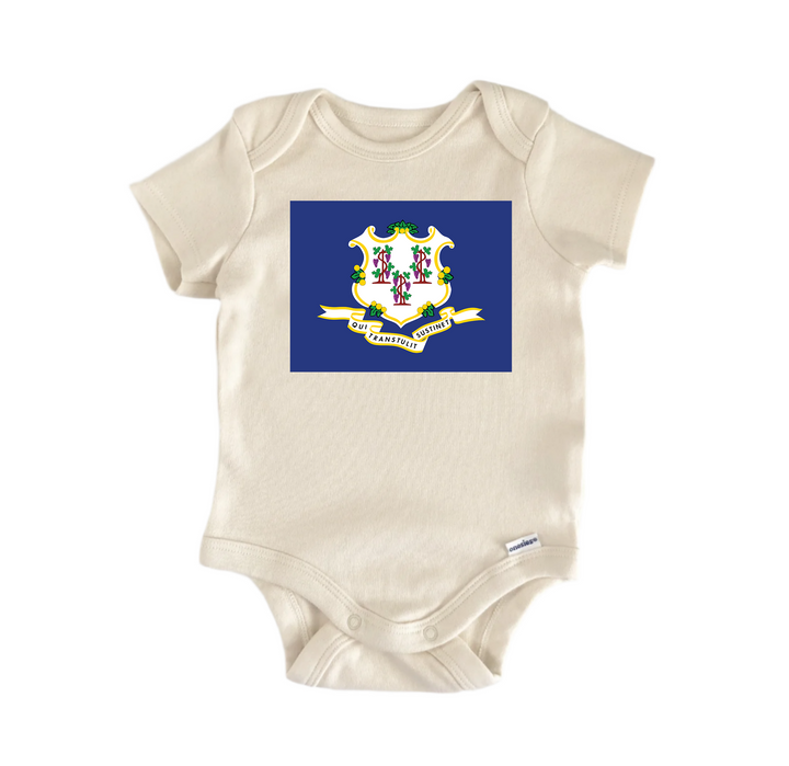 Connecticut - Baby Boy Girl Clothes Infant Bodysuit Funny Cute  Funny Cute Onesie® | North Fork Forager LLC