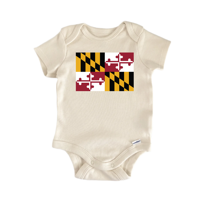 Maryland  - Baby Boy Girl Clothes Infant Bodysuit Funny Cute  Funny Cute Onesie® | North Fork Forager LLC