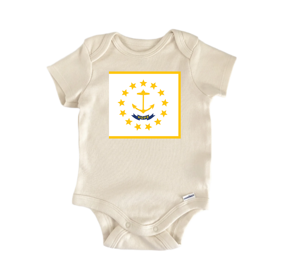 Rhode Island - Baby Boy Girl Clothes Infant Bodysuit Funny Cute  Funny Cute Onesie® | North Fork Forager LLC