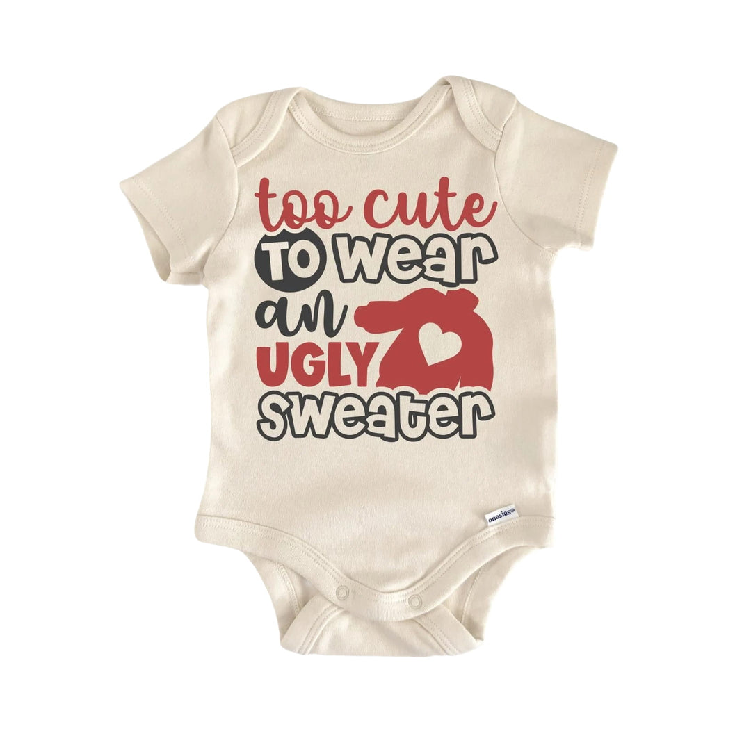 Ugly Sweater - Baby Boy Girl Clothes Infant Bodysuit Funny Cute Newborn  Funny Cute Onesie® | North Fork Forager LLC