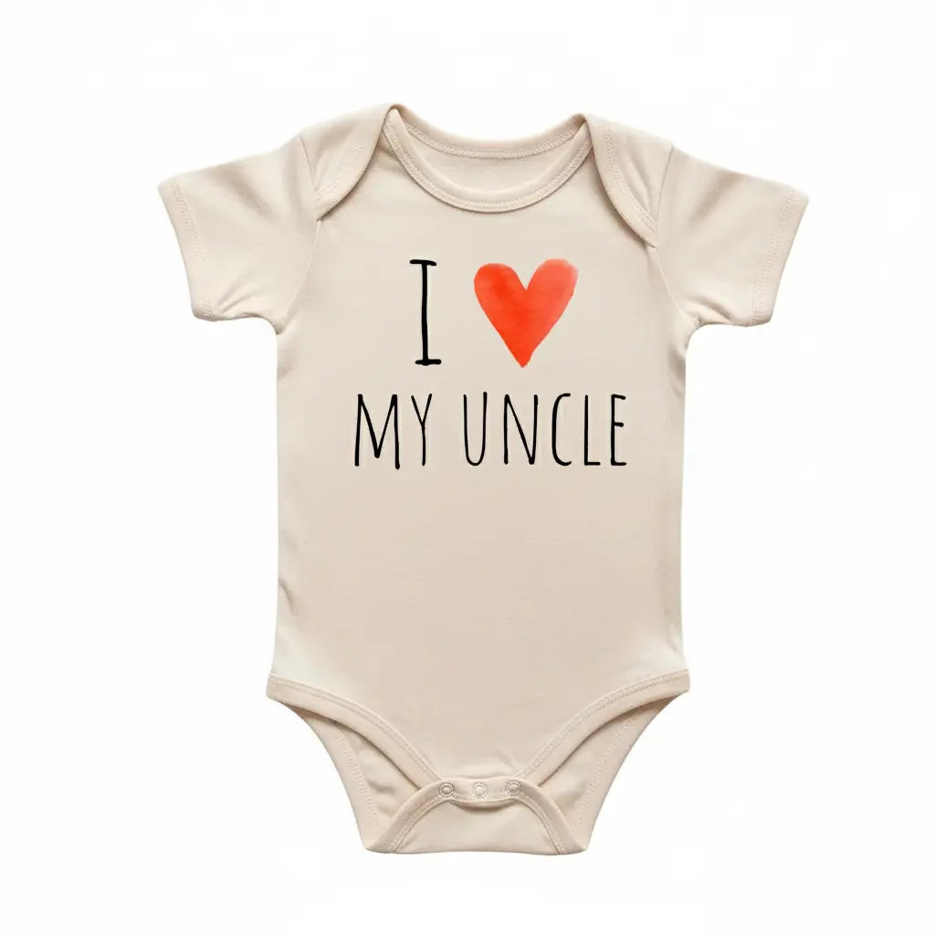 Uncle Love  - Baby Boy Girl Clothes Infant Bodysuit Funny Cute Newborn  Funny Cute Onesie® | North Fork Forager LLC