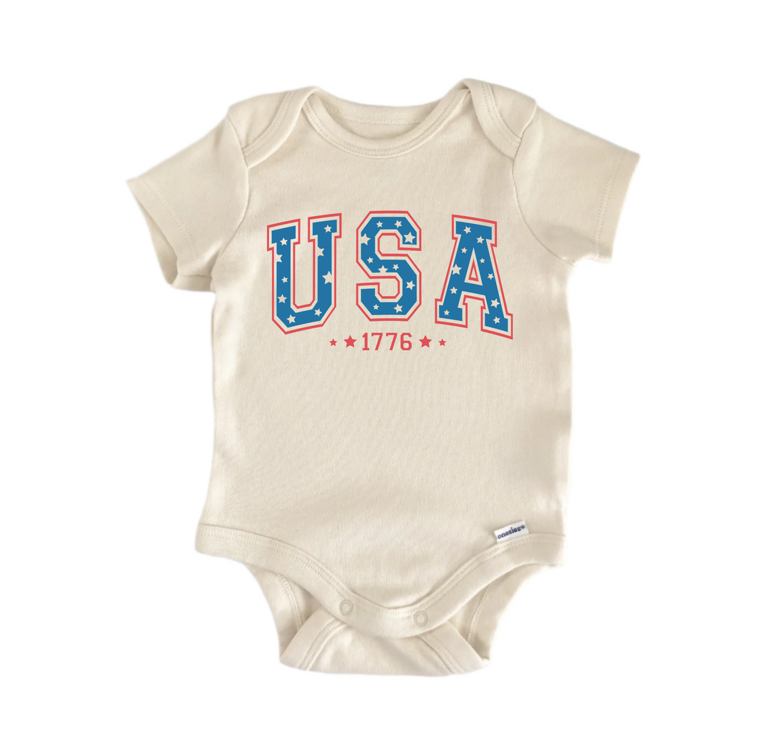 Usa July 4th - Baby Boy Girl Clothes Infant Bodysuit Funny Cute Newborn  Funny Cute Onesie® | North Fork Forager LLC