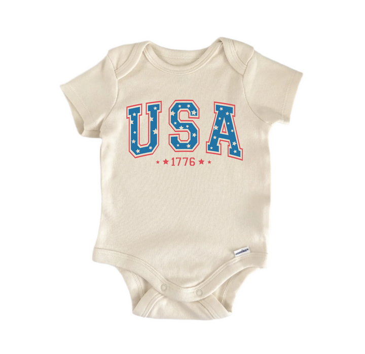Usa July 4th - Baby Boy Girl Clothes Infant Bodysuit Funny Cute Newborn