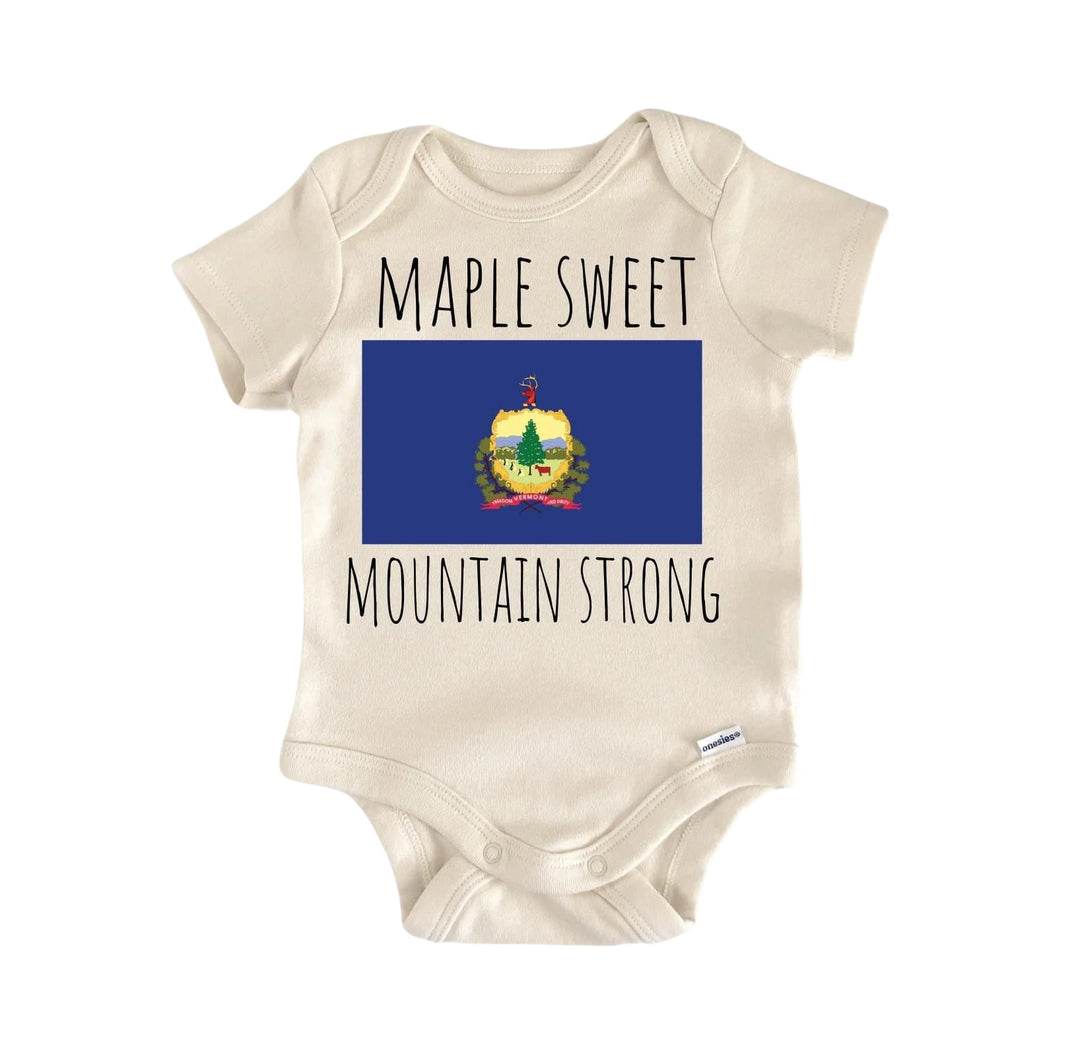 Vermont - Baby Boy Girl Clothes Infant Bodysuit Funny Cute Newborn  Funny Cute Onesie® | North Fork Forager LLC