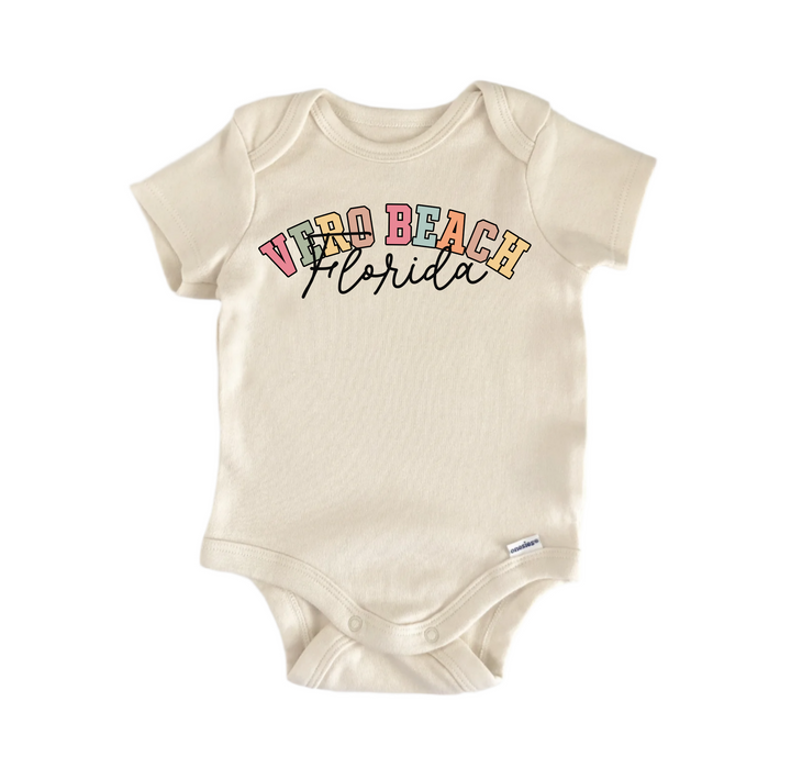 Vero Beach Florida -  Baby Boy Girl Clothes  Bodysuit Funny Cute