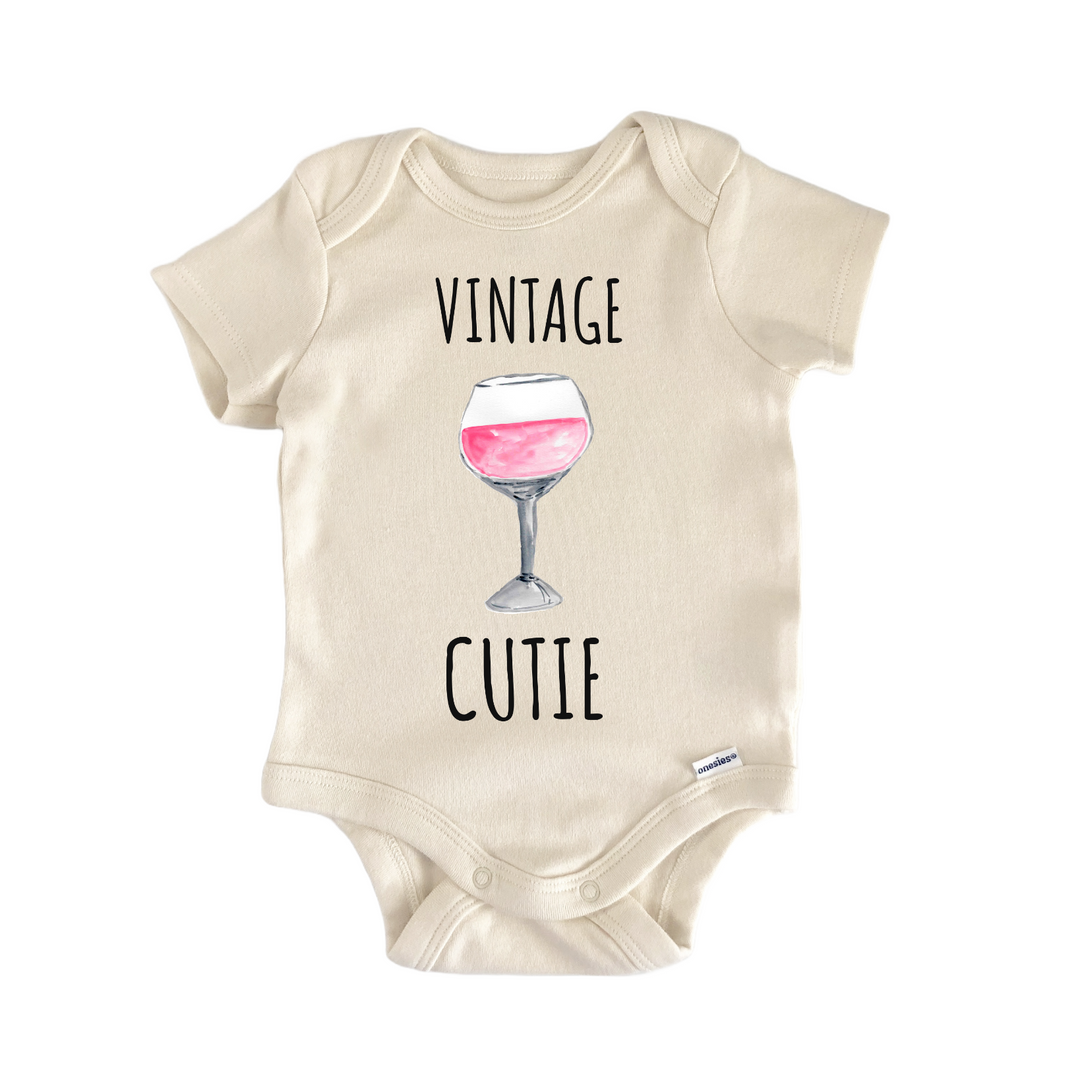 Vintage Winery Grapes Vineyard Baby Gift Baby Bodysuit