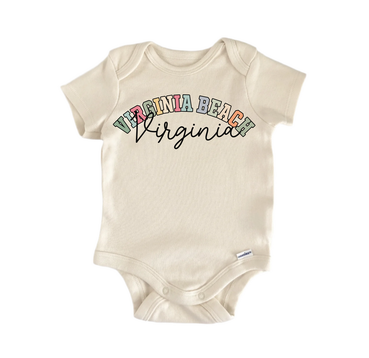 Virginia Beach Virginia -  Baby Boy Girl Clothes  Bodysuit Funny Cute