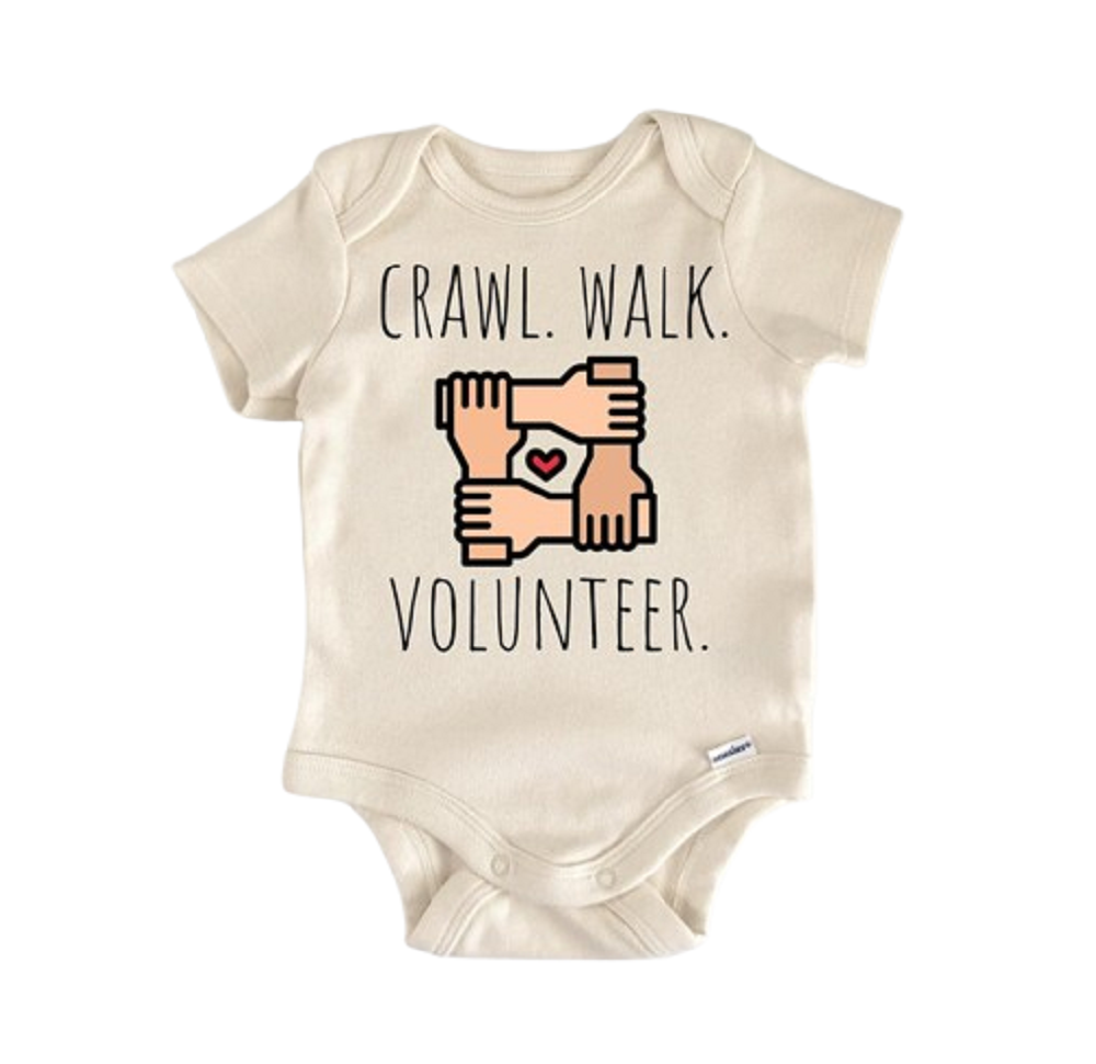 Volunteer Donate - Baby Boy Girl Clothes Infant Bodysuit Funny Cute Newborn  Funny Cute Onesie® | North Fork Forager LLC