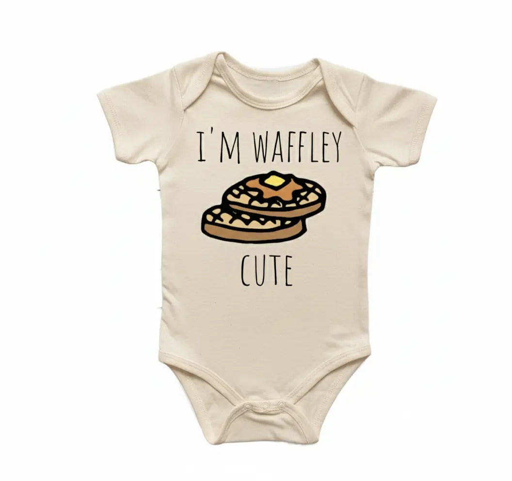 Waffle Breakfast Pancakes - Baby Boy Girl Clothes Infant Onesie® Funny Cute Newborn GS1  Funny Cute Onesie® | North Fork Forager LLC