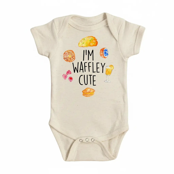 Waffle Cute - Baby Boy Girl Clothes Infant Bodysuit Funny Cute Newborn  Funny Cute Onesie® | North Fork Forager LLC