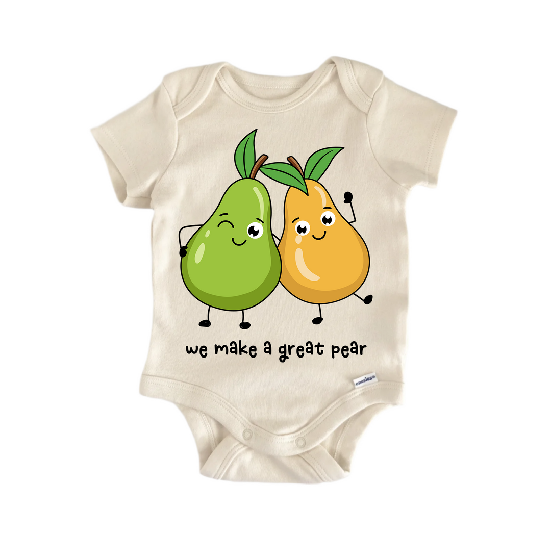 We Make A Great Pear Best Friends Bff Bestie Valentine's Day -  Baby Boy Girl Bodysuit  Funny Cute Onesie® | North Fork Forager LLC