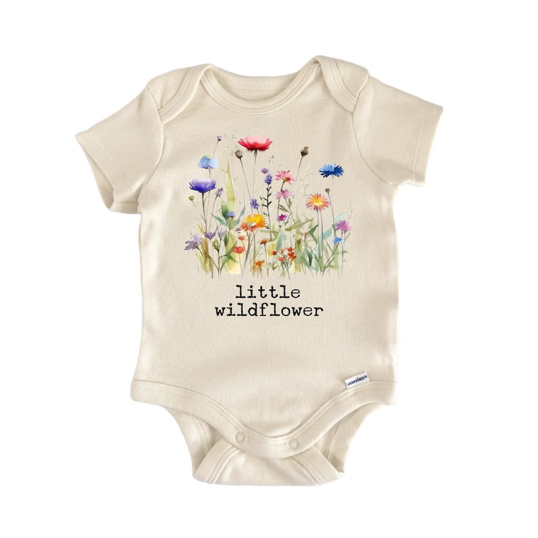 Little Wildflower Flower Wild - Baby Bodysuit  Funny Cute Onesie® | North Fork Forager LLC