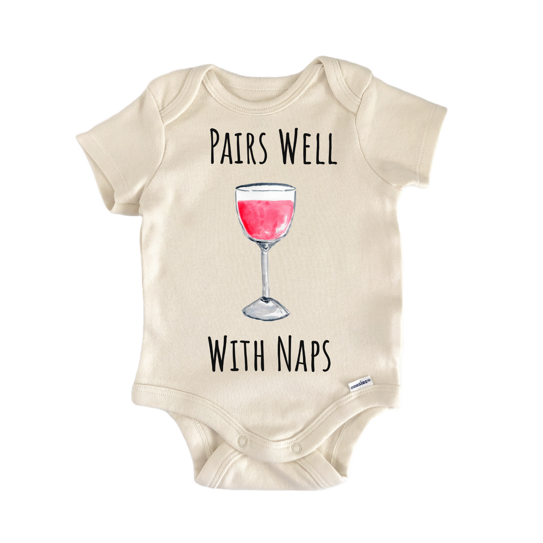 Wine Grapes Vineyard Pairing Baby Gift Baby Bodysuit
