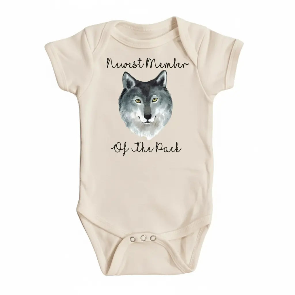 Wolf Pack - Baby Boy Girl Clothes Infant Bodysuit Funny Cute Newborn 1C  Funny Cute Onesie® | North Fork Forager LLC