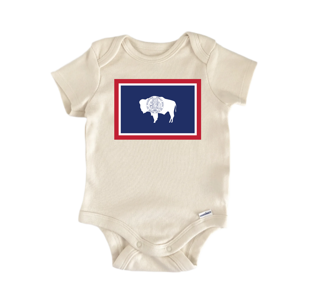 Wyoming - Baby Boy Girl Clothes Infant Onesie® Funny Cute GS1  Funny Cute Onesie® | North Fork Forager LLC