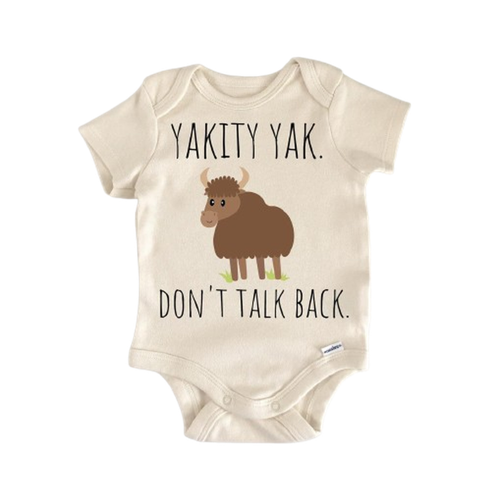 Yakity Yak Animal - Baby Boy Girl Clothes Infant Bodysuit Funny Cute Newborn  Funny Cute Onesie® | North Fork Forager LLC