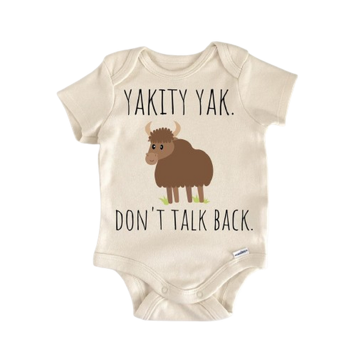 Yakity Yak Animal - Baby Boy Girl Clothes Infant Bodysuit Funny Cute Newborn  Funny Cute Onesie® | North Fork Forager LLC