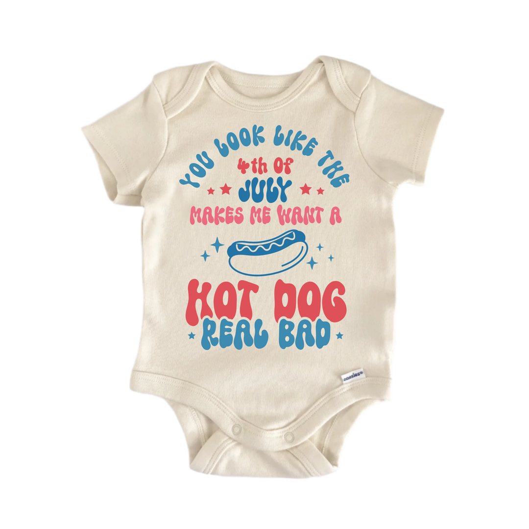 You Look Like The 4th of July  -  Baby Boy Girl Clothes  Bodysuit Funny Cute Newborn  Funny Cute Onesie® | North Fork Forager LLC