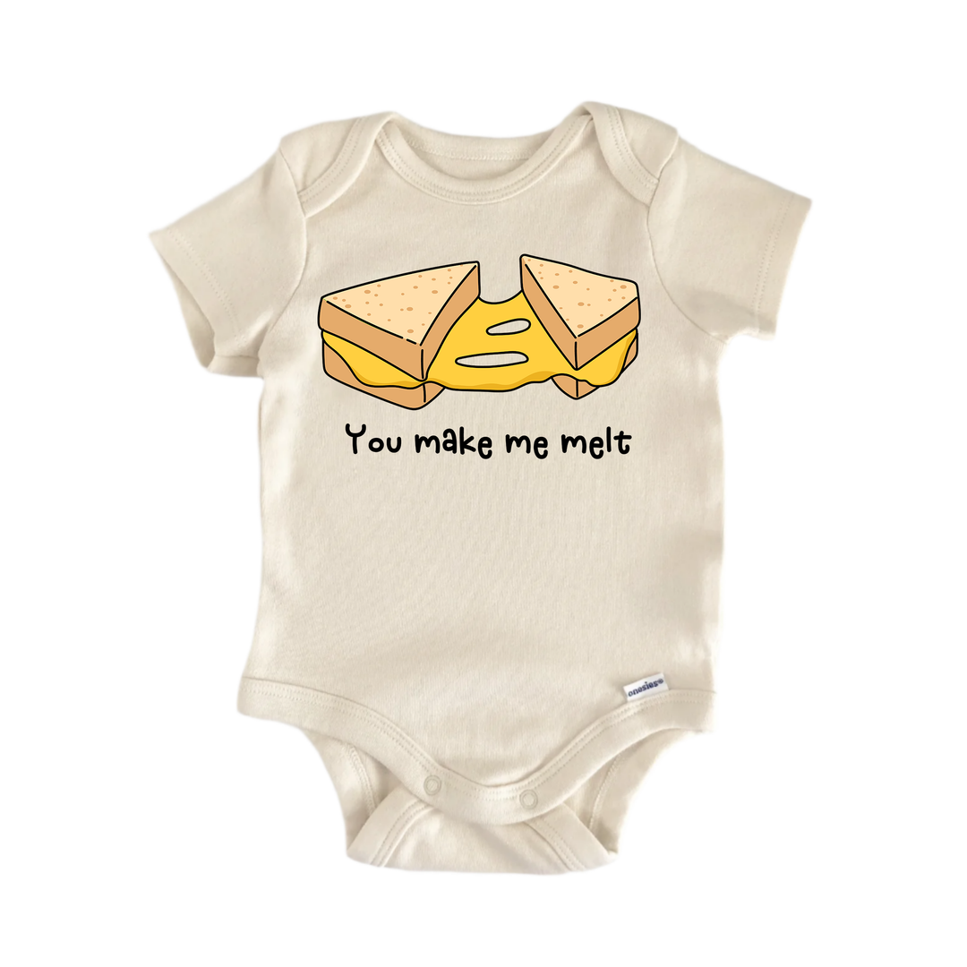 You Make Me Melt Best Friends Bff Bestie Valentine's Day -  Baby Boy Girl Bodysuit  Funny Cute Onesie® | North Fork Forager LLC