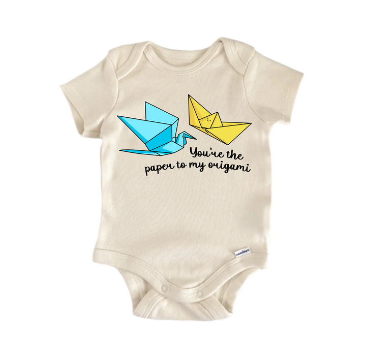 You're The Paper To My Origami Valentine's Day Best Friends -  Baby Boy Girl Clothes  Bodysuit Funny