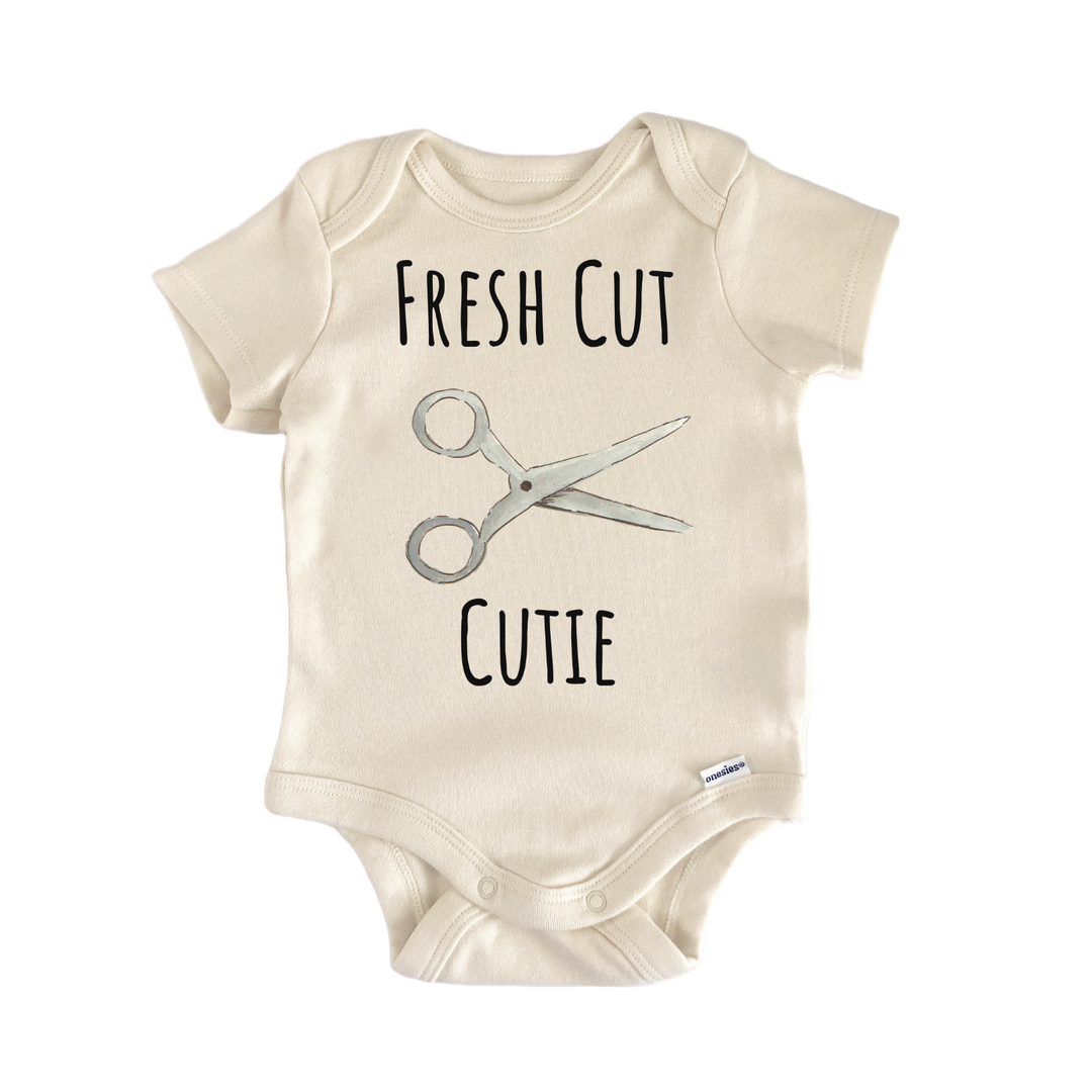 Hairdresser Barber Haircut Scissors Baby Gift Baby Onesie®