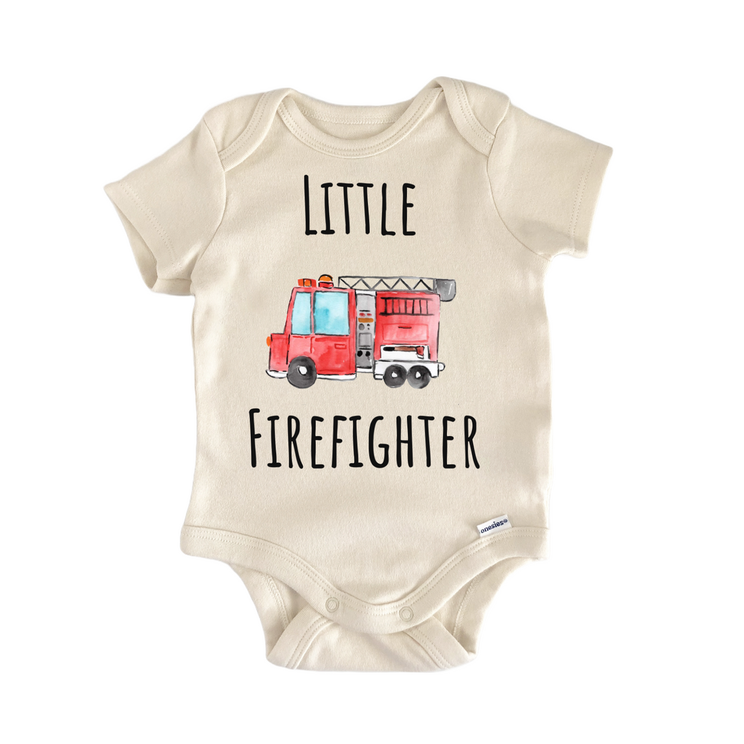 Little Firefighter Fire Department Fireman Baby Gift Baby Bodysuit
