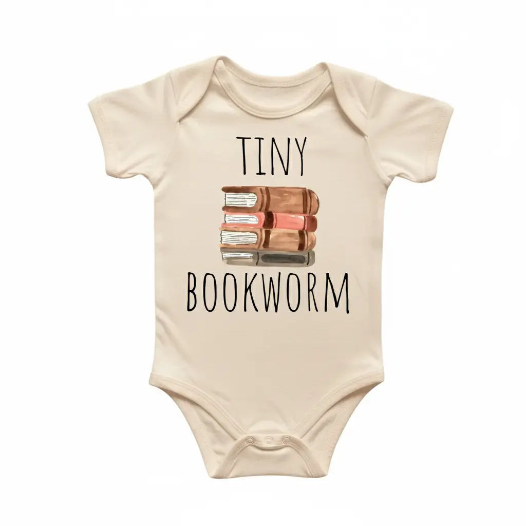 Bookworm Reader Books - Baby Boy Girl Clothes Infant Onesie® Funny Cute Newborn GS1  Funny Cute Onesie® | North Fork Forager LLC