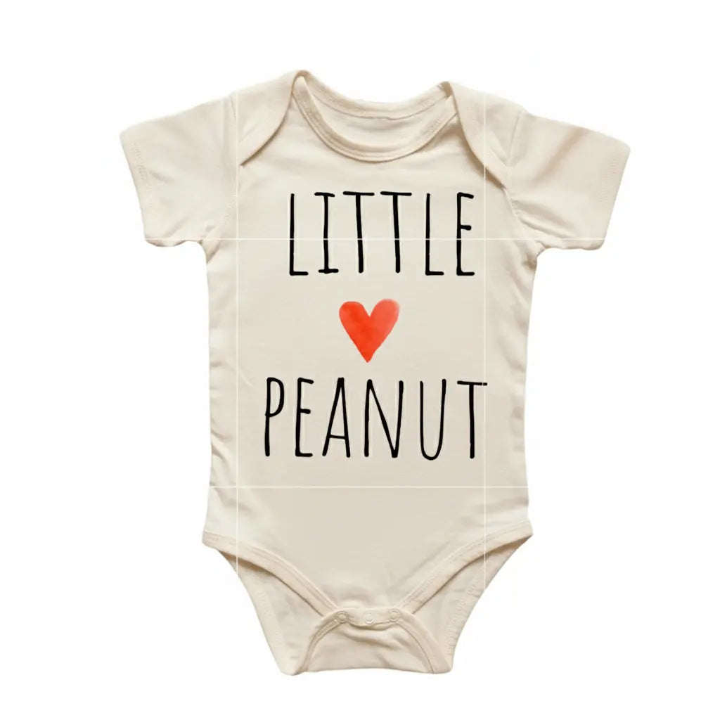 Little Peanut Heart - Baby Boy Girl Clothes Infant Bodysuit Funny Cute Newborn  Funny Cute Onesie® | North Fork Forager LLC