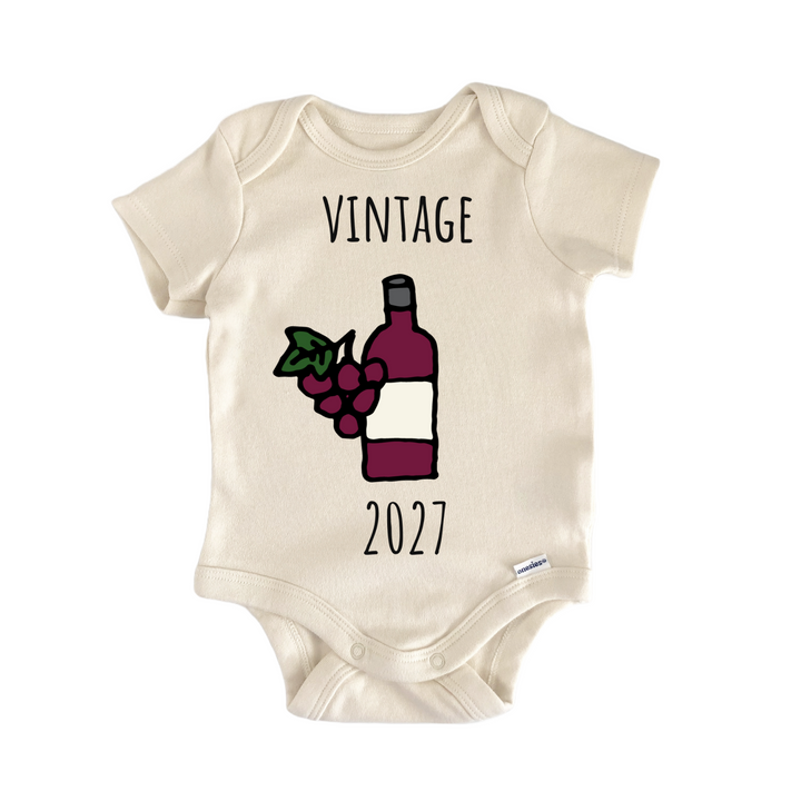 2027 Wine Vintage Grapes Winery Infant Gift Baby Onesie®