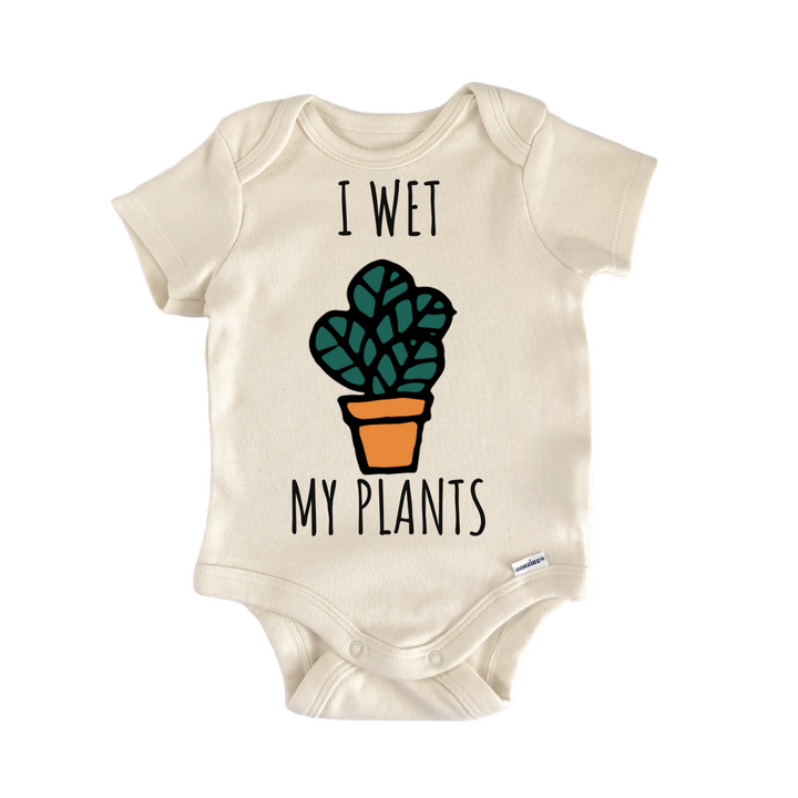 I Wet My Plants Gardener Garden Baby Gift Baby Onesie®