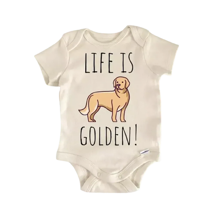 Golden Retriever Dog - Baby Boy Girl Clothes Infant Bodysuit Funny Cute Newborn  Funny Cute Onesie® | North Fork Forager LLC